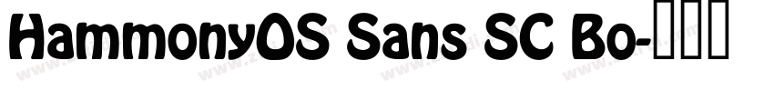 HammonyOS Sans SC Bo字体转换